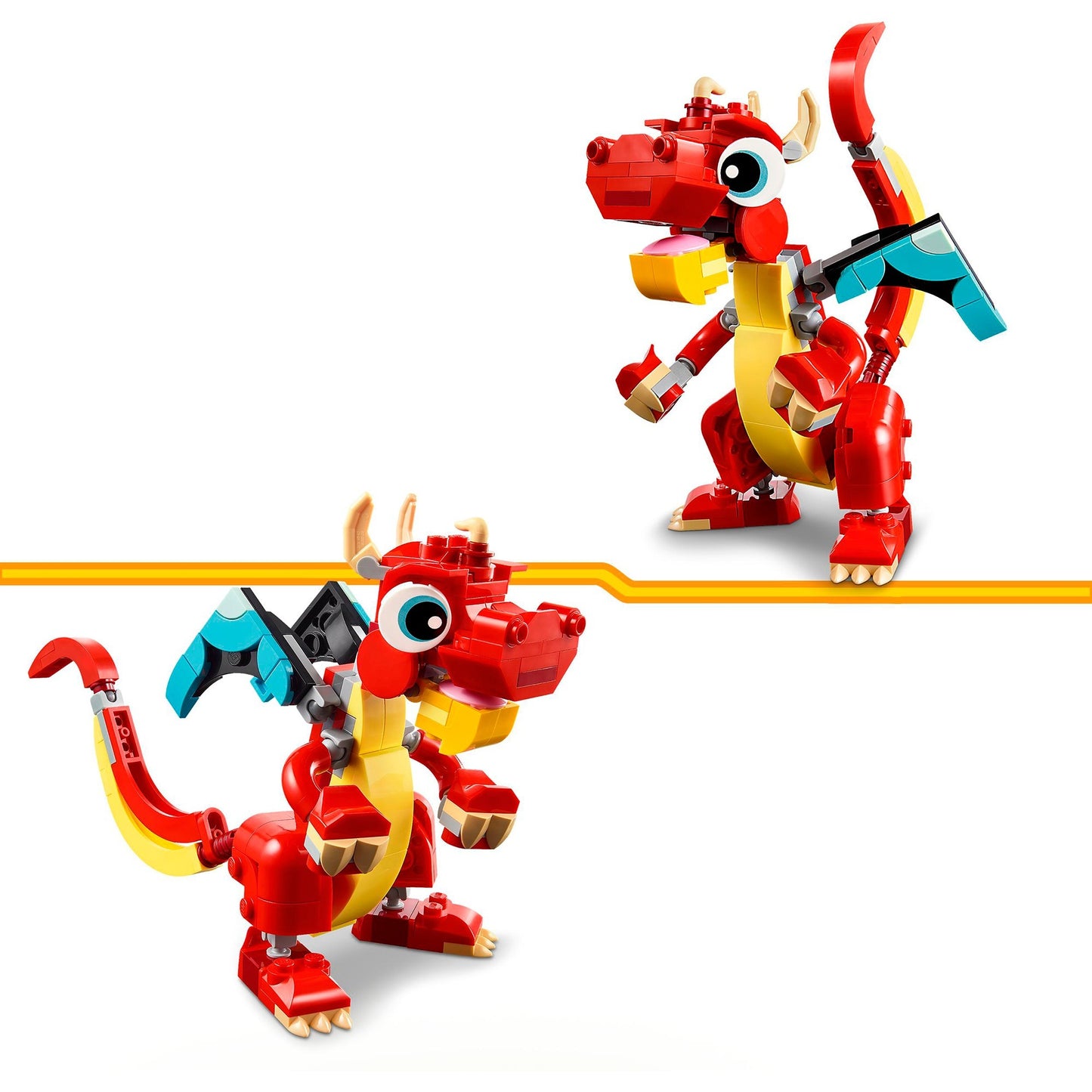 LEGO 31145 Creator 3-in-1 Roter Drache, Konstruktionsspielzeug