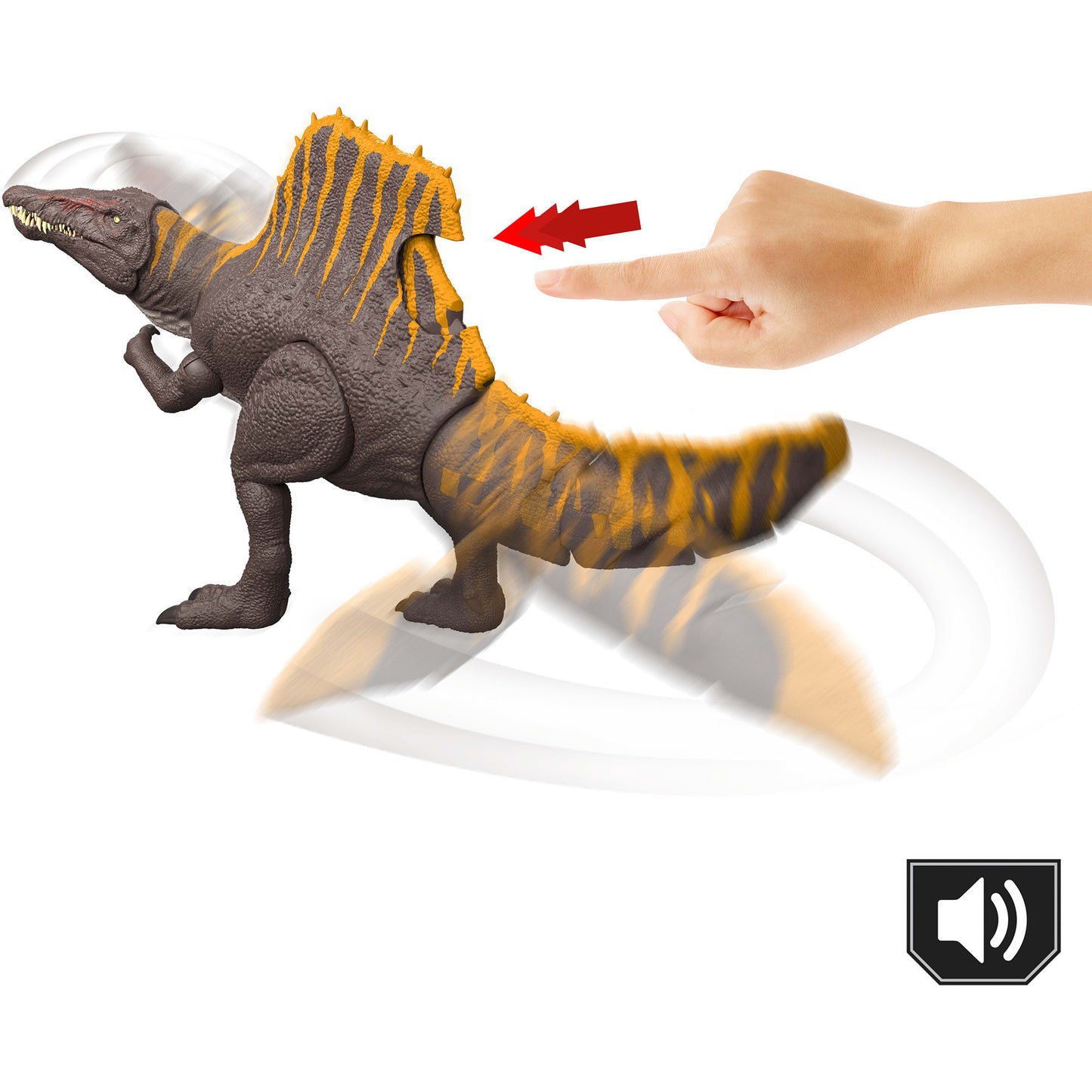Jurassic World Tail Thrasher Spinosaurus-Actionfigur, Spielfigur
