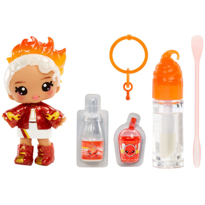 Yummiland Lip Gloss Doll Serie 2 - Amber Cinnamon, Puppe