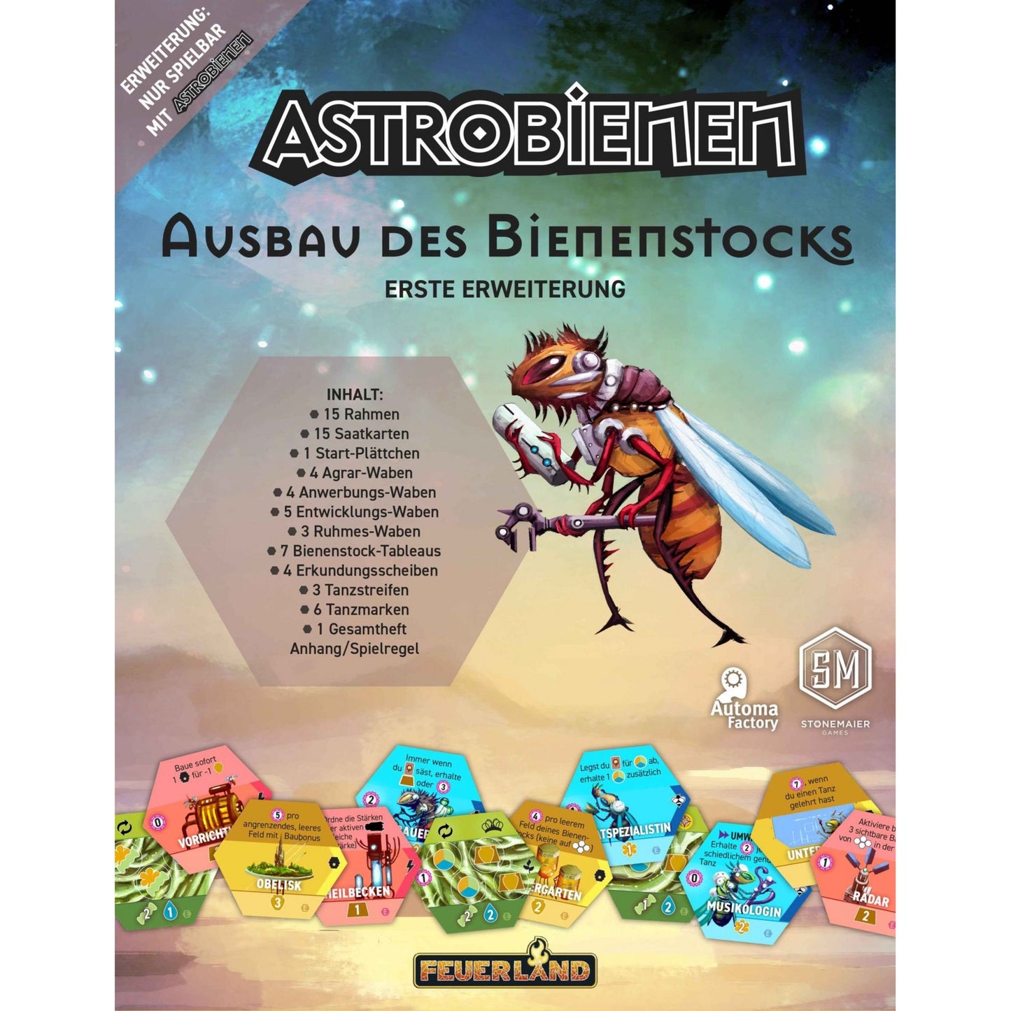 Astrobienen: Ausbau des Bienenstocks, Brettspiel