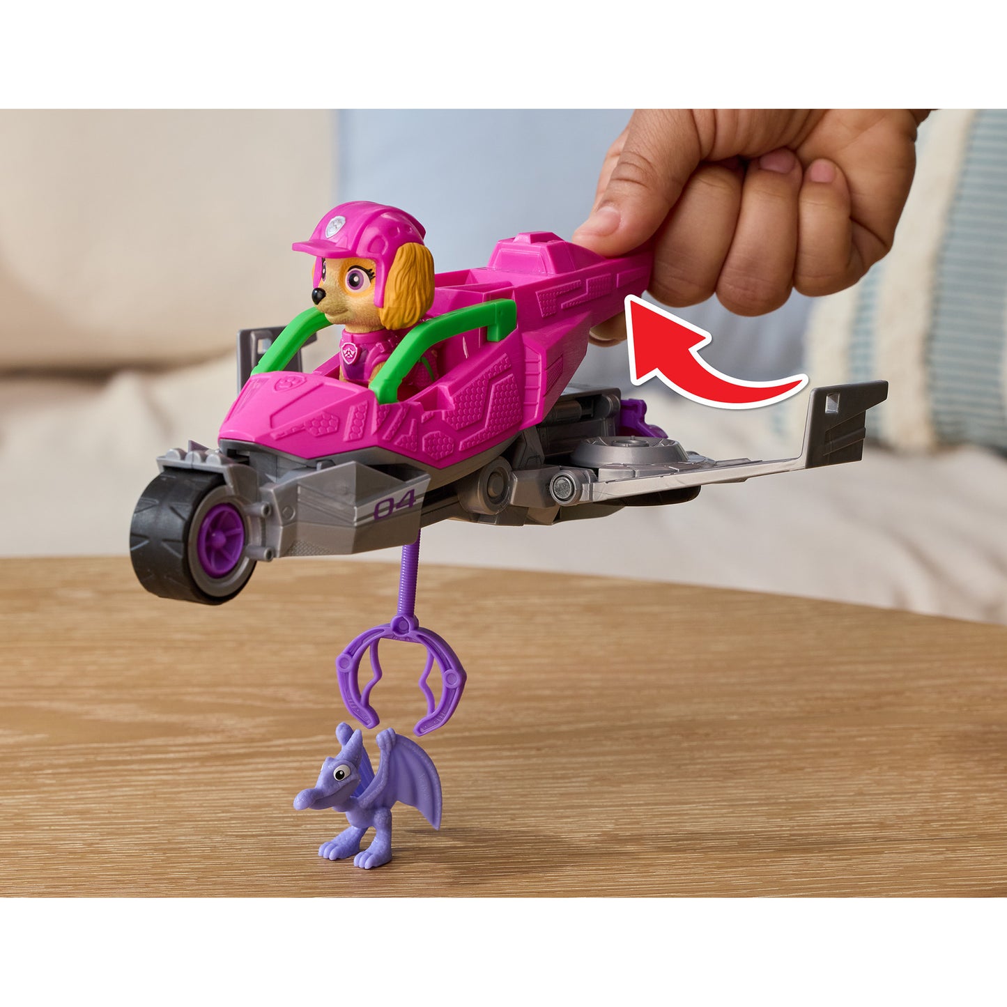 Paw Patrol: Der Dino Film - Skyes Dino-Rettungsjet, Spielfahrzeug