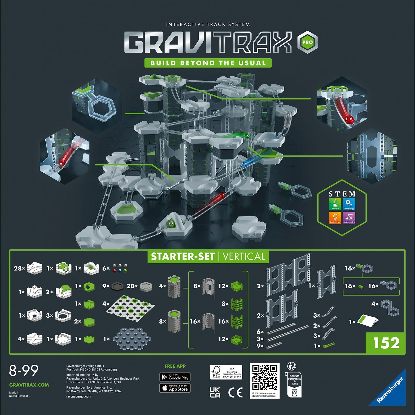 Ravensburger GraviTrax PRO Starter-Set Vertical, Bahn