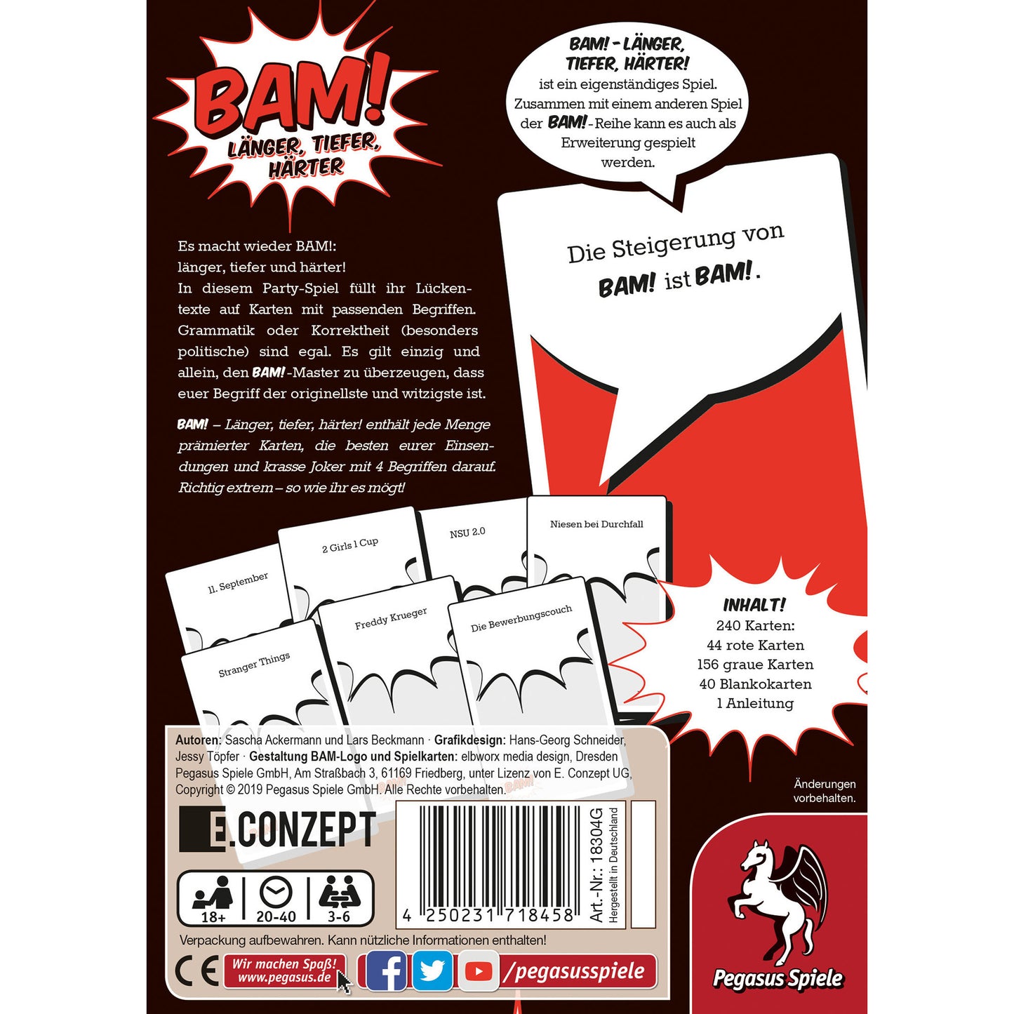 BAM! - Länger, Tiefer, Härter, Partyspiel