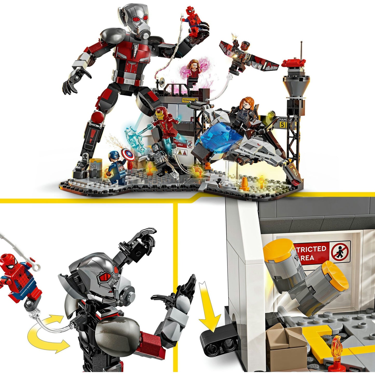 76314 Marvel Super Heroes Captain America: Civil War Actionduell, Konstruktionsspielzeug