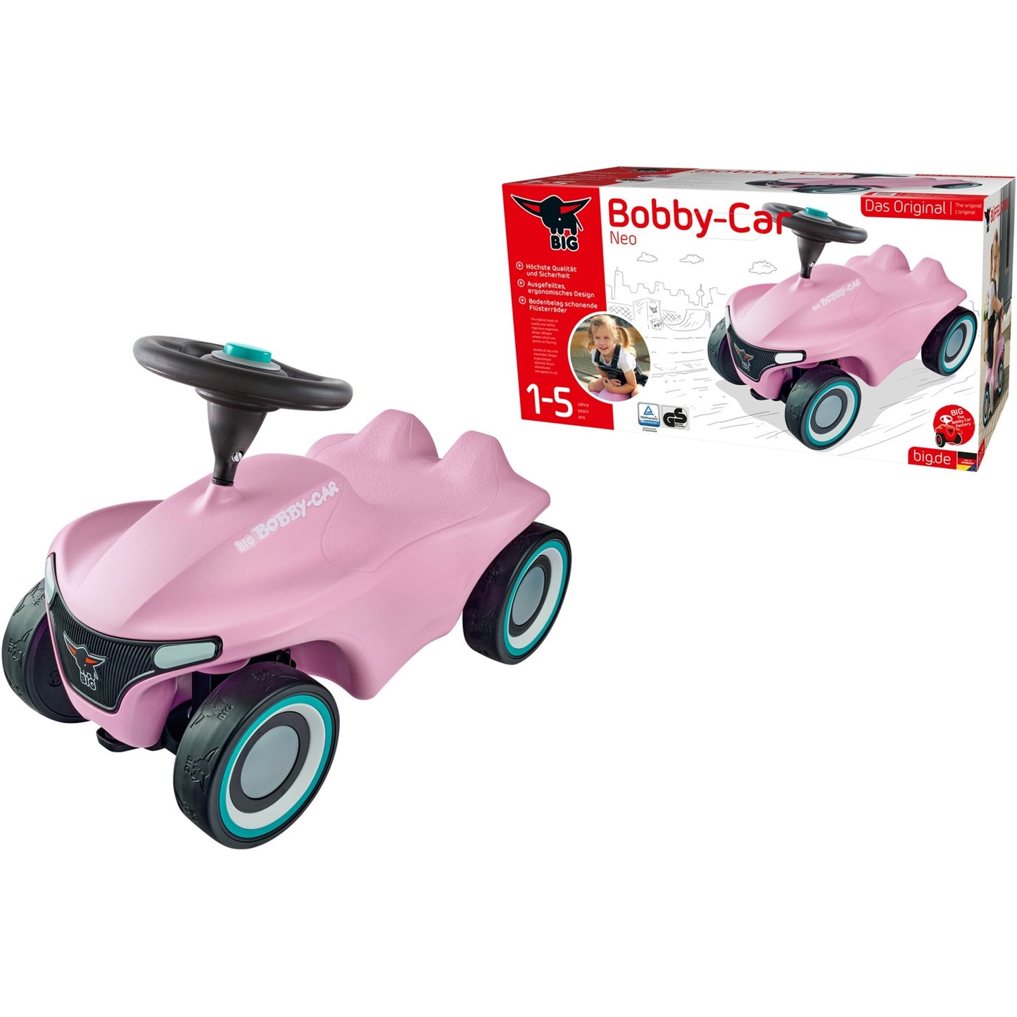 BIG Bobby-Car-Neo Rosé (rosa)