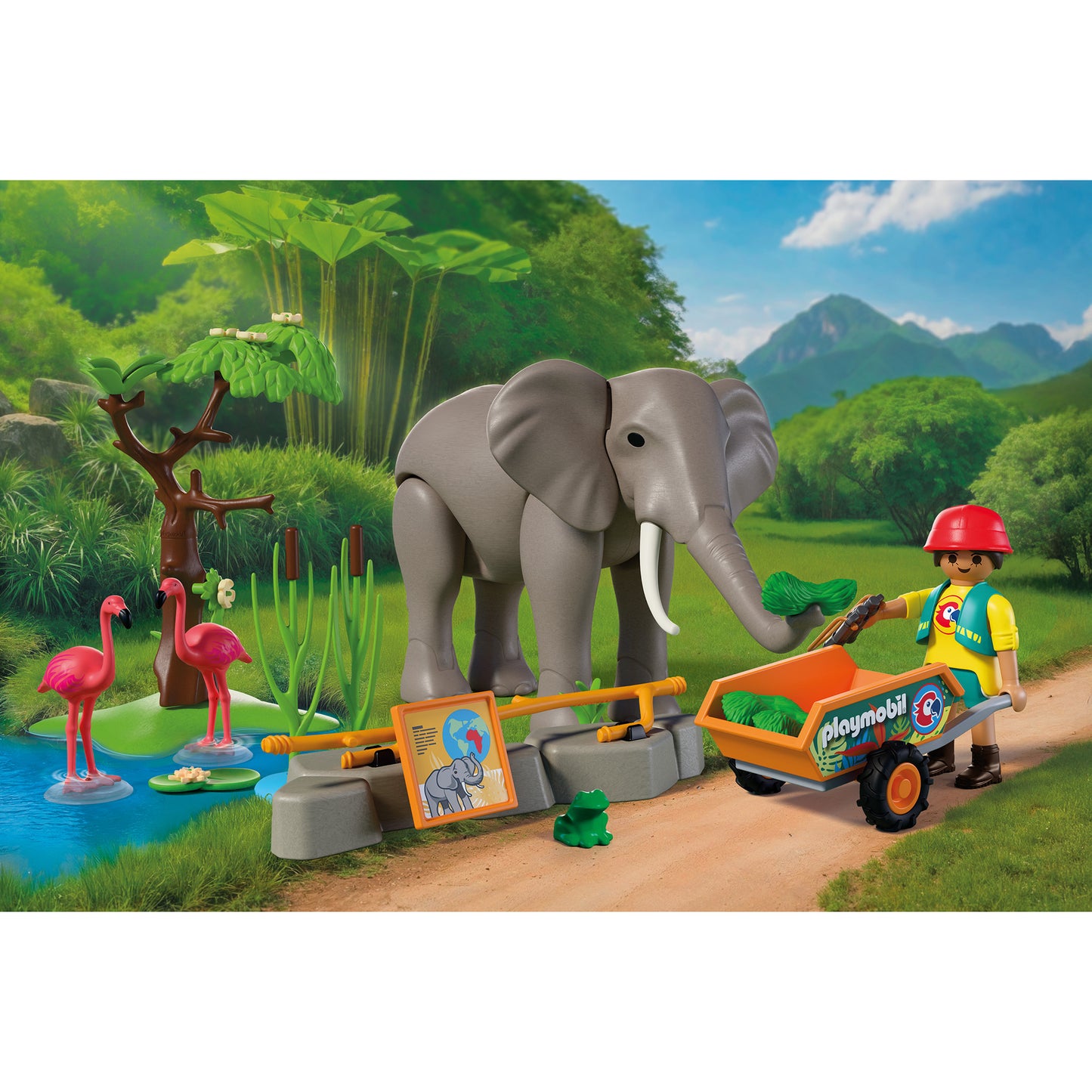 72068 Elefant mit Tierpfleger, Konstruktionsspielzeug