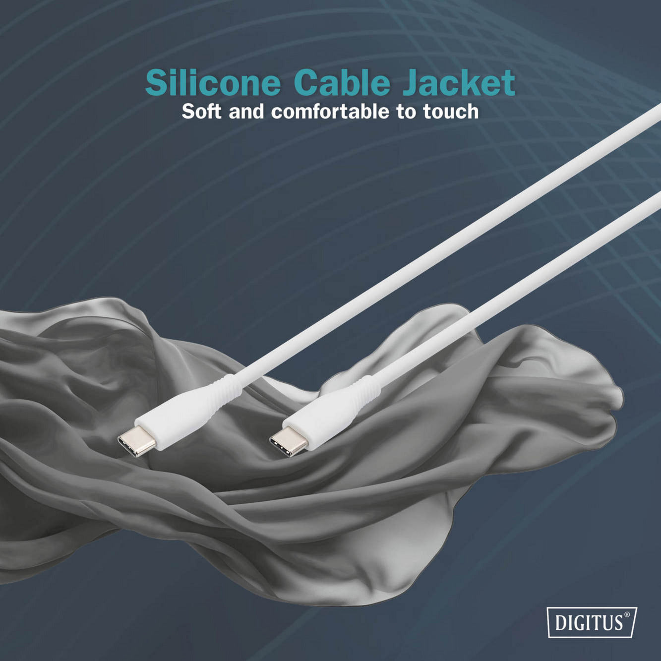 USB 2.0 Silikon-Anschlusskabel USB-C > USB-C