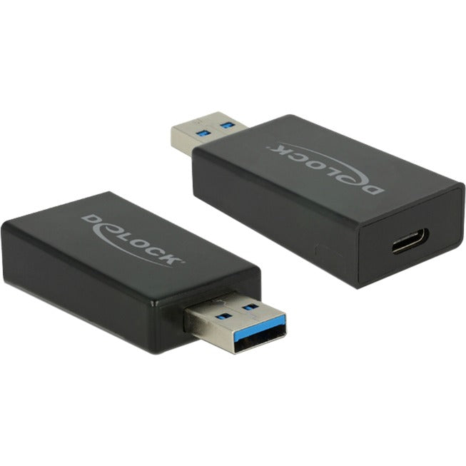 DeLOCK USB 3.2 Gen 2 Adapter, USB-A Stecker > USB-C Buchse (schwarz)