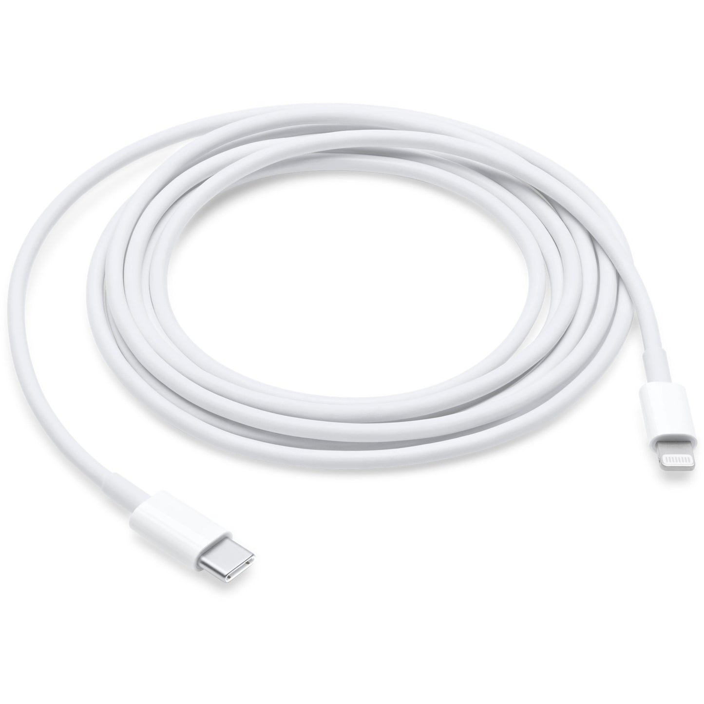 Apple USB Adapterkabel, USB-C Stecker > Lightning Stecker (weiss, 2 Meter, PD, Laden mit bis zu 100 Watt)