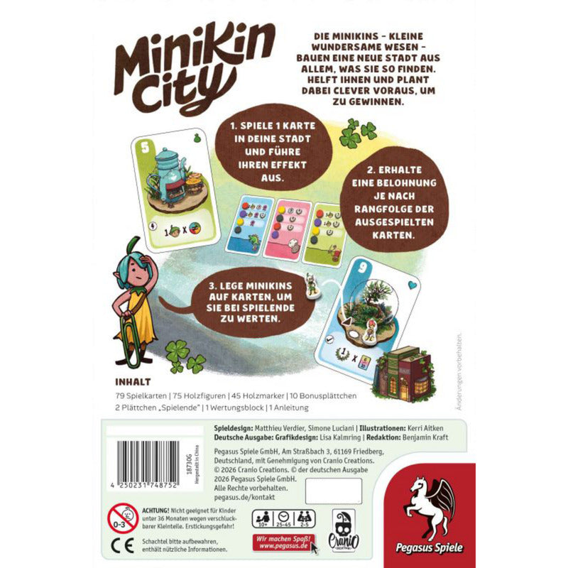Minikin City, Kartenspiel