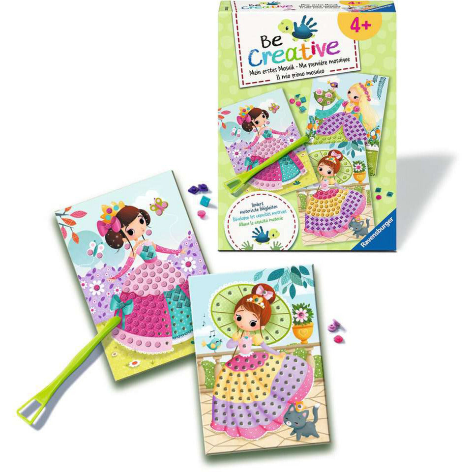 BeCreative - Bastelset DIY Mosaik Prinzessinnen, Basteln