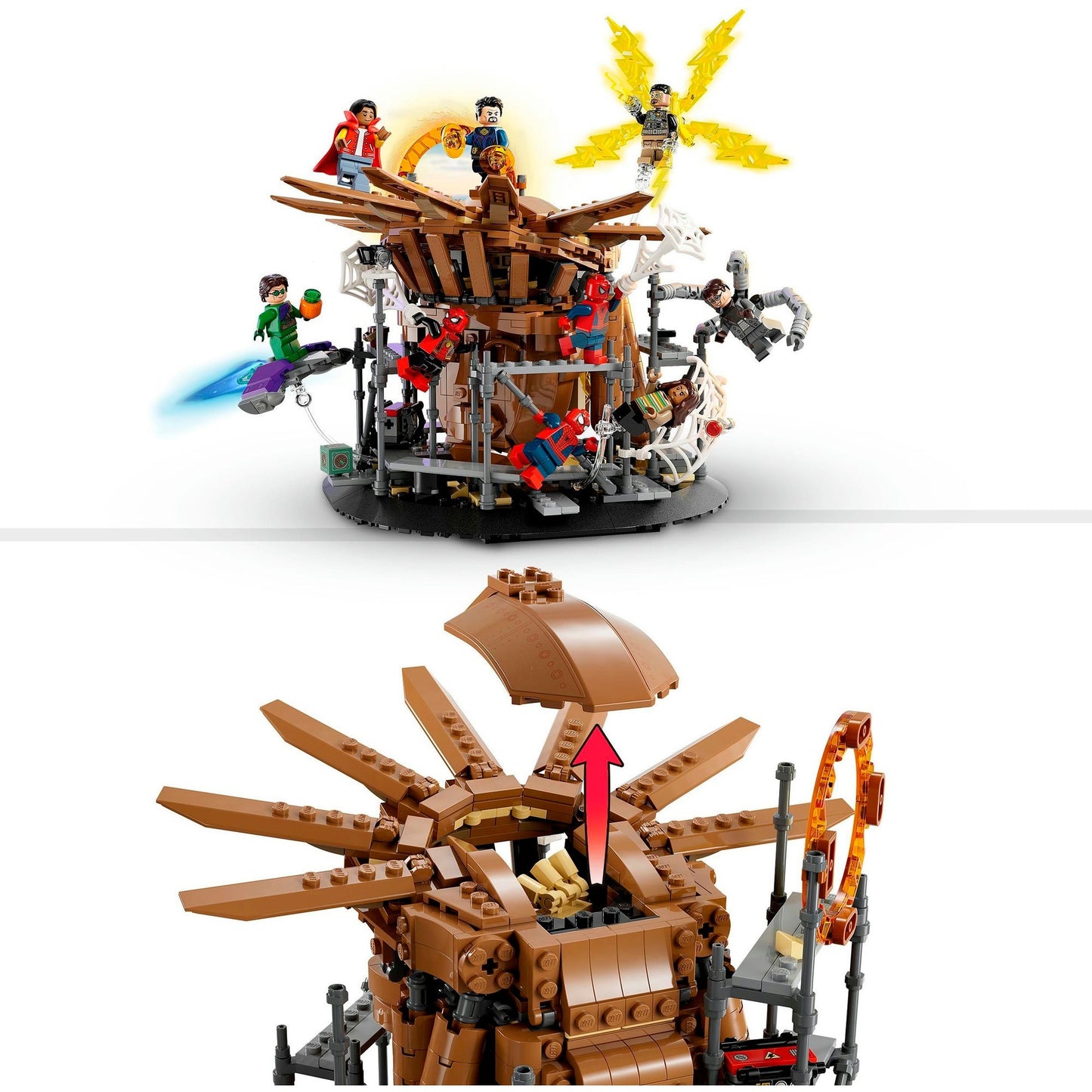 LEGO 76261 Marvel Super Heroes Spider-Mans großer Showdowns, Konstruktionsspielzeug
