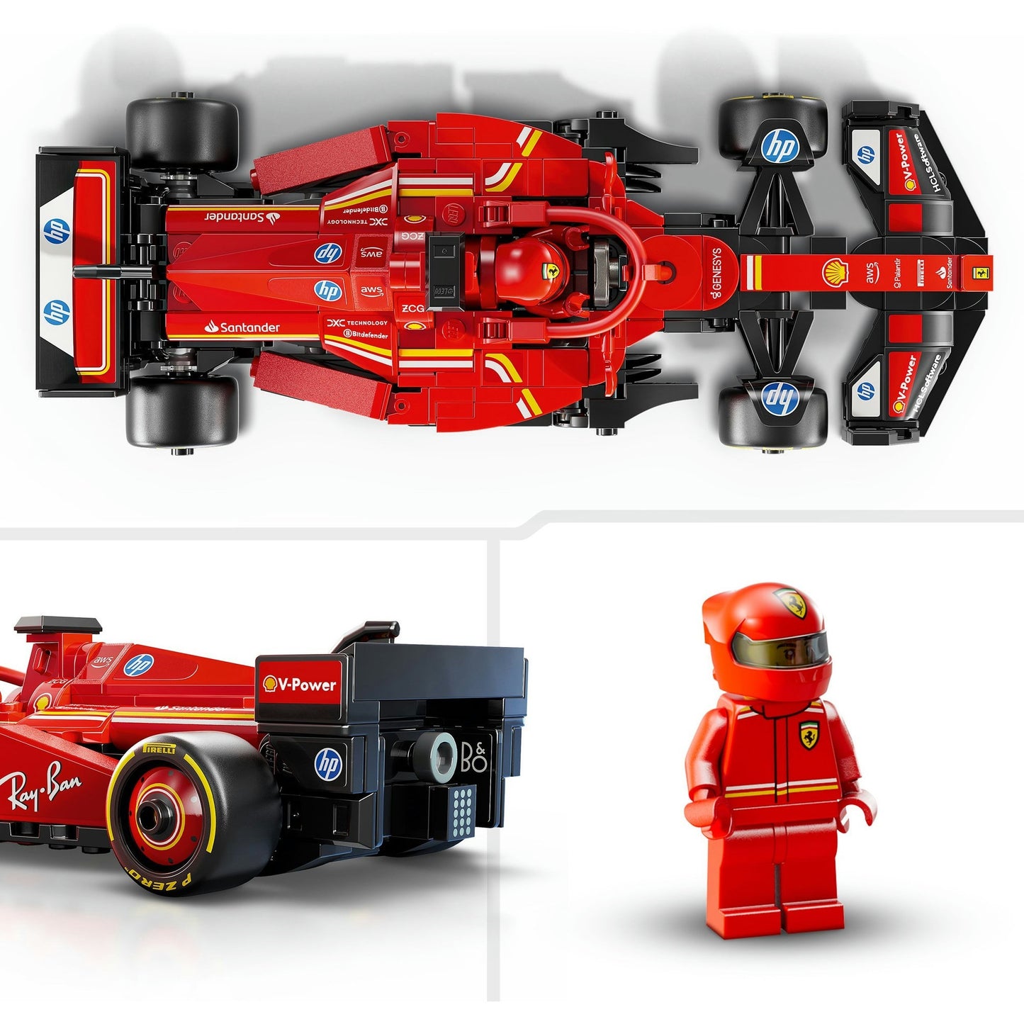 77242 Speed Champions Ferrari SF-24 F1 Rennauto, Konstruktionsspielzeug