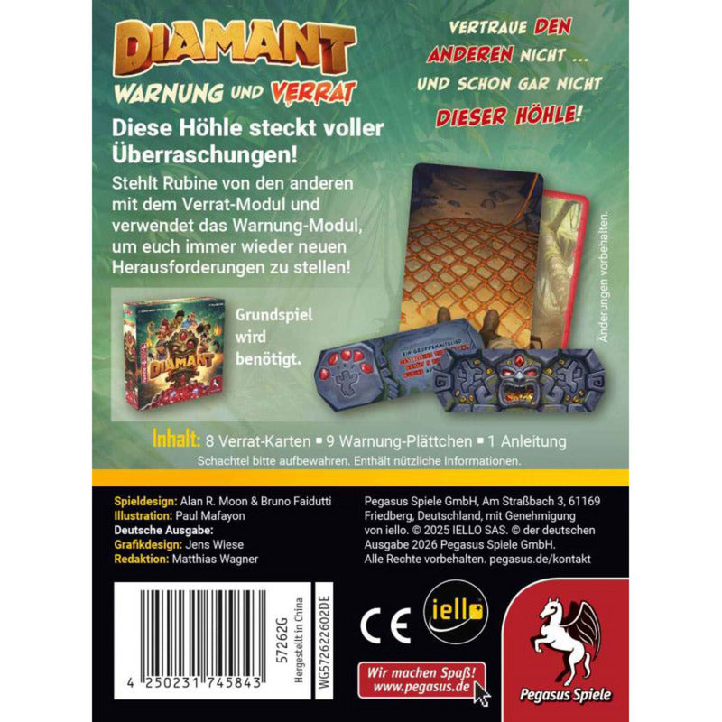 Diamant: Warnung & Verrat, Brettspiel