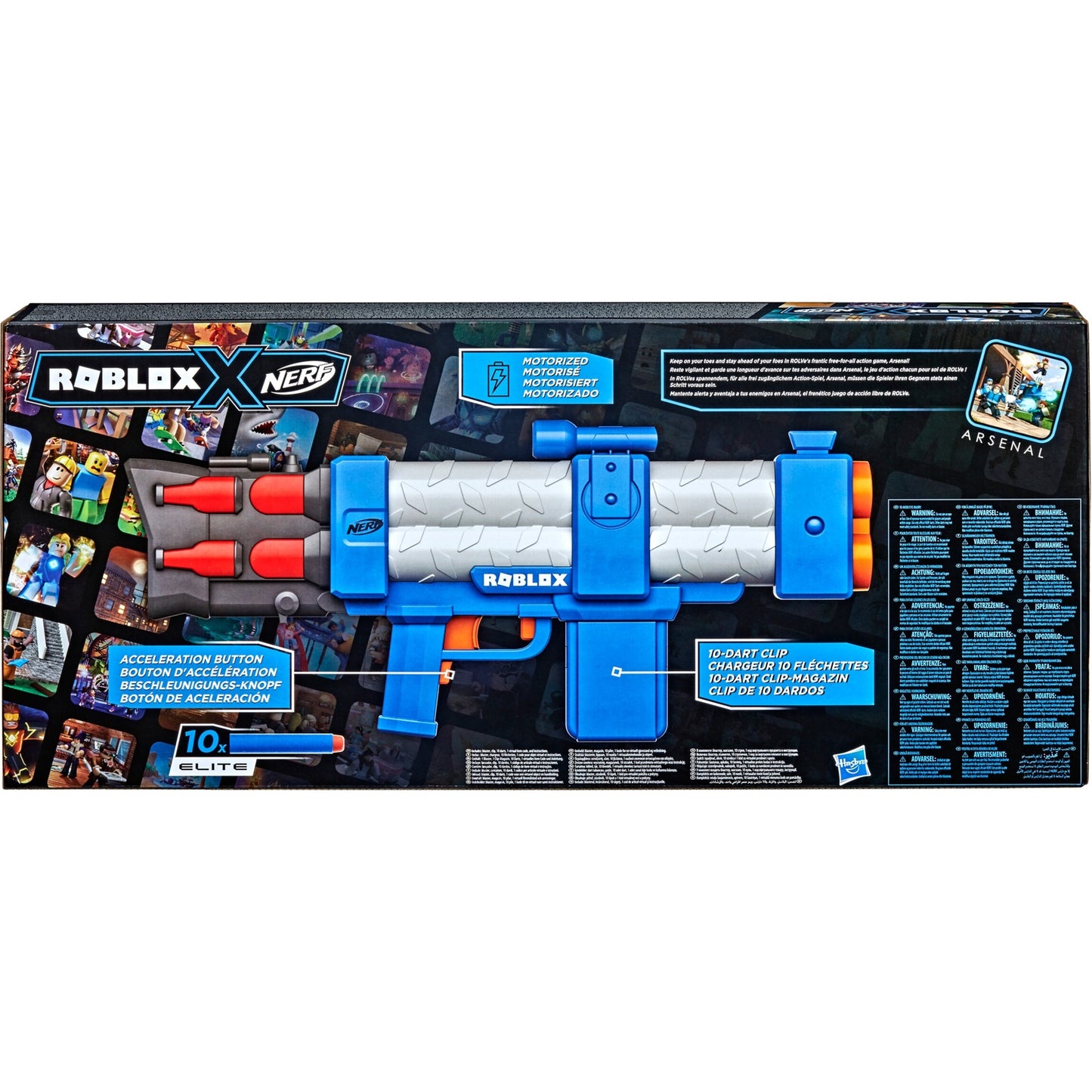 Hasbro Nerf Roblox Arsenal: Pulse Laser, Nerf Gun (blau/weiss)