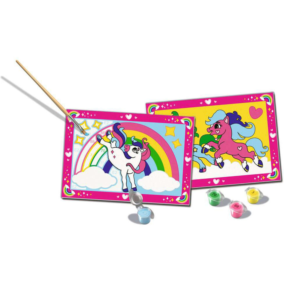 CreArt Junior - Zauberponys mit Regenbogen, Malen
