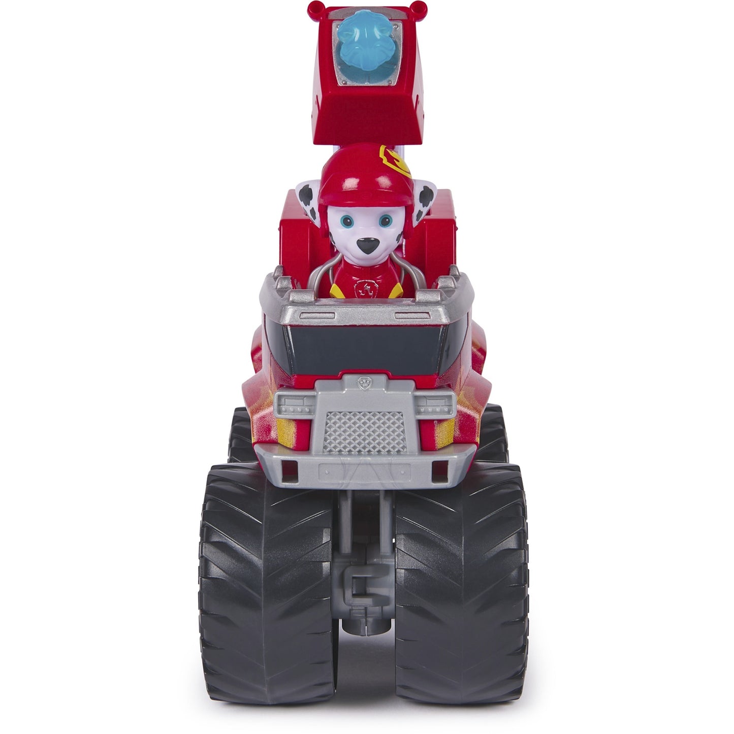 Paw Patrol Rescue Wheels - Marshalls Feuerwehr Monstertruck mit Geschoss-Abwurf und Marshall Hundefigur, Spielfahrzeug
