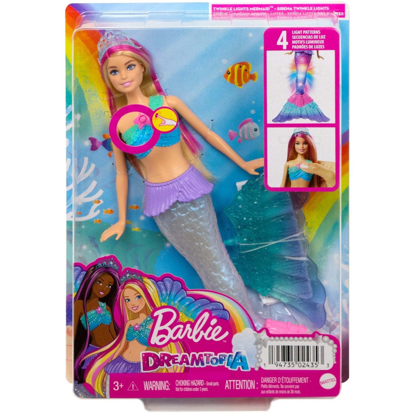 Barbie Barbie Zauberlicht Meerjungfrau Malibu Puppe