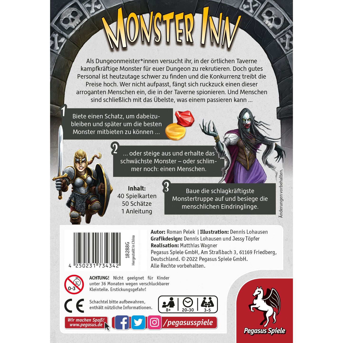 Monster Inn, Kartenspiel