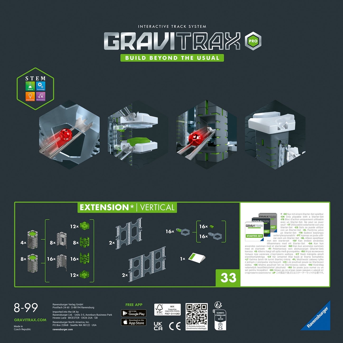 Ravensburger GraviTrax PRO Extension Vertical, Bahn