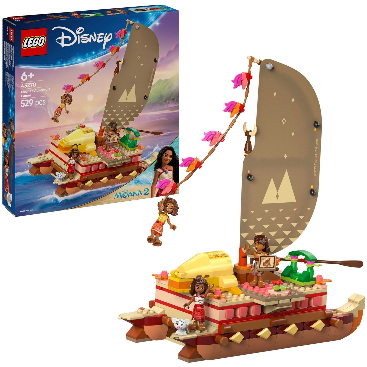 43270 Disney Princess Vaianas Abenteuerfloss, Konstruktionsspielzeug