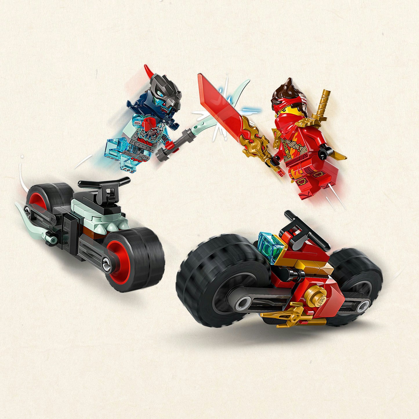 71838 Ninjago Kais Motorradrennen, Konstruktionsspielzeug
