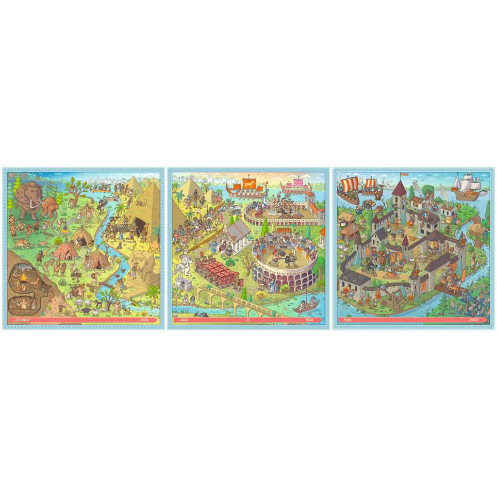 Puzzle UP! Geschichte - Steinzeit, Altes Rom, Mittelalter