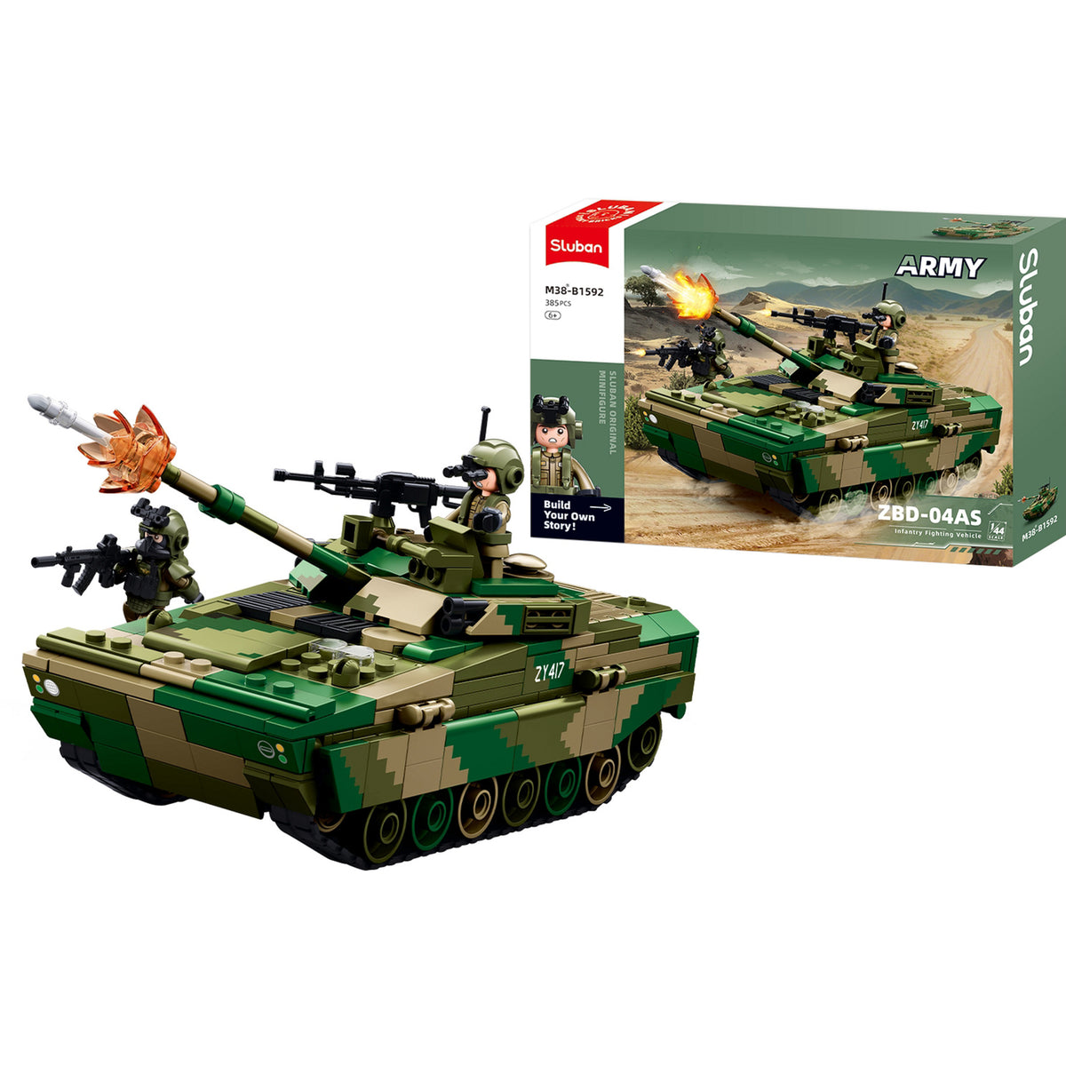 ARMY ZBD-04As Infanteriekampffahrzeug, Konstruktionsspielzeug