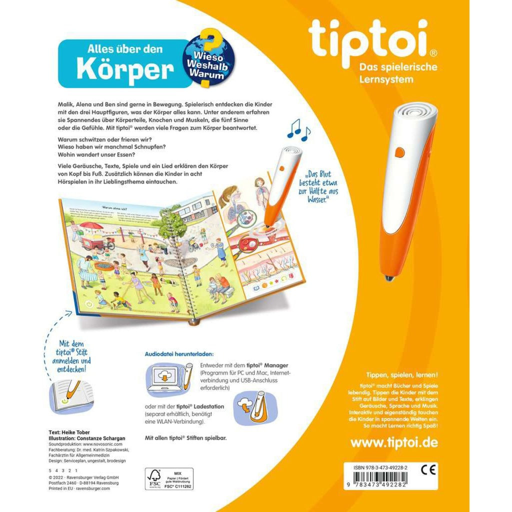 Ravensburger tiptoi Wieso? Weshalb? Warum? Alles über den Körper