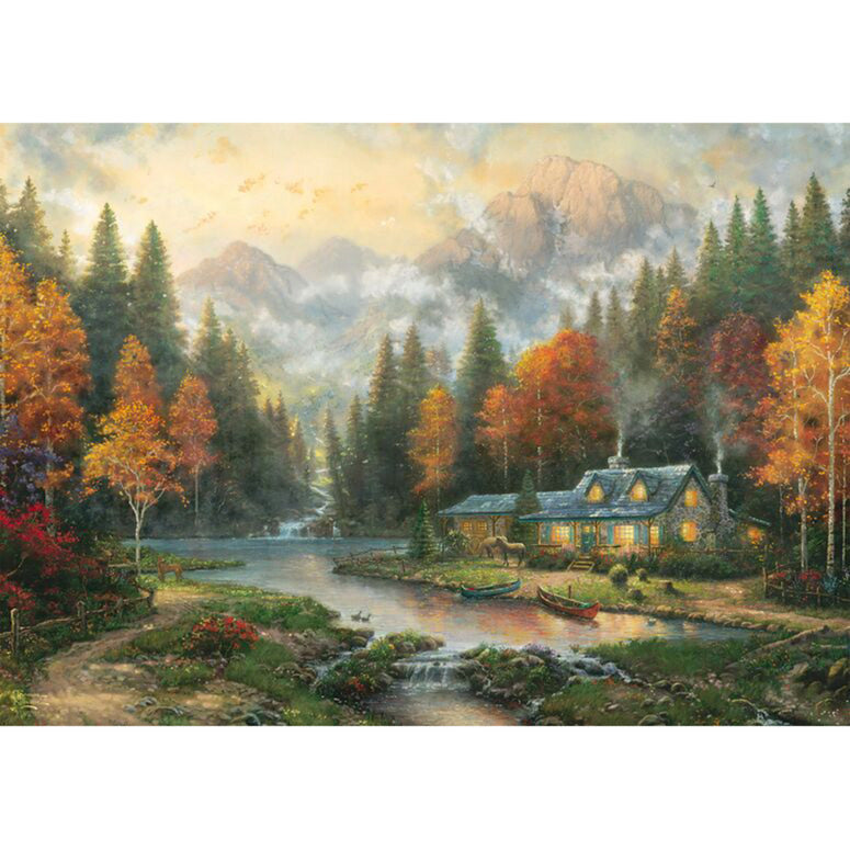 Thomas Kinkade Studios: Herbstabend am See, Puzzle