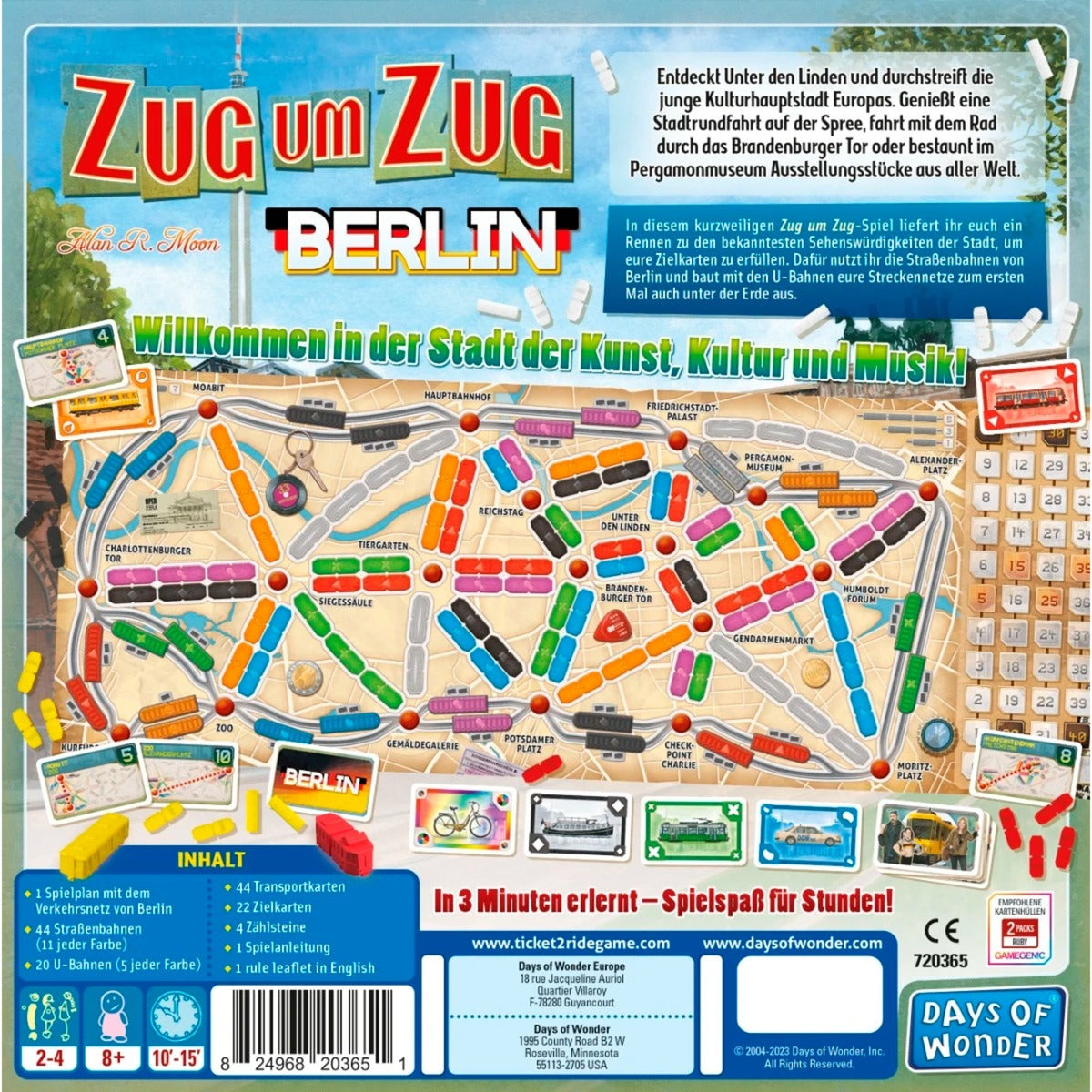 Asmodee Zug um Zug: Berlin, Brettspiel