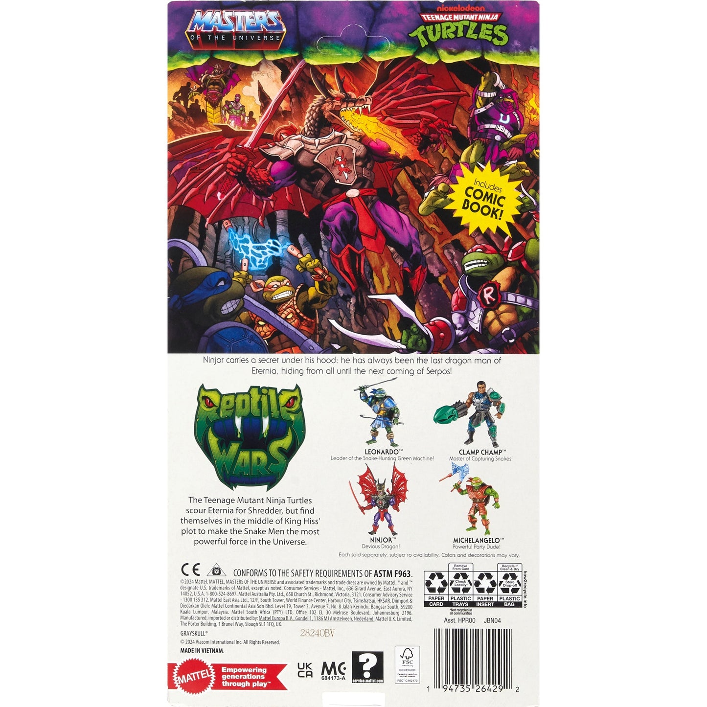 Masters of the Universe Origins Turtles of Grayskull Ninjor, Spielfigur