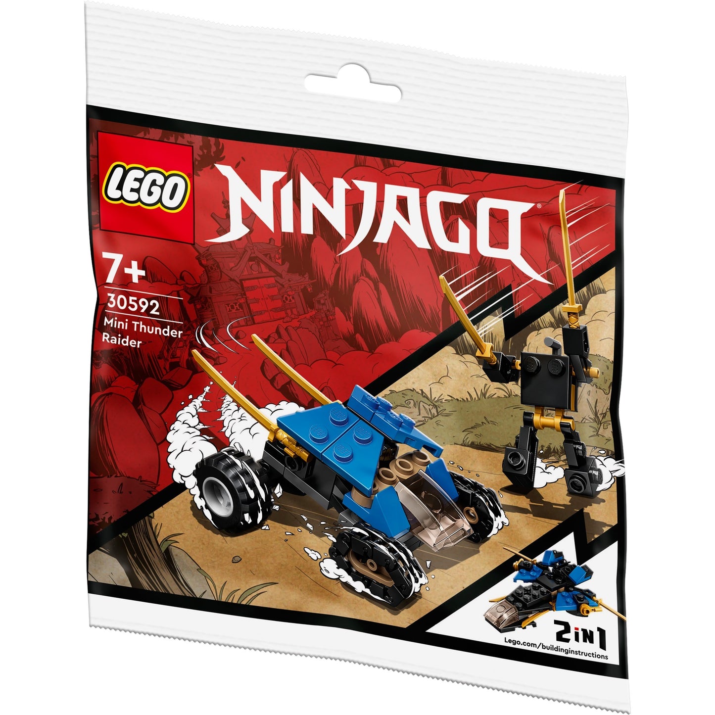 LEGO 30592 Ninjago Mini-Donnerjäger, Konstruktionsspielzeug
