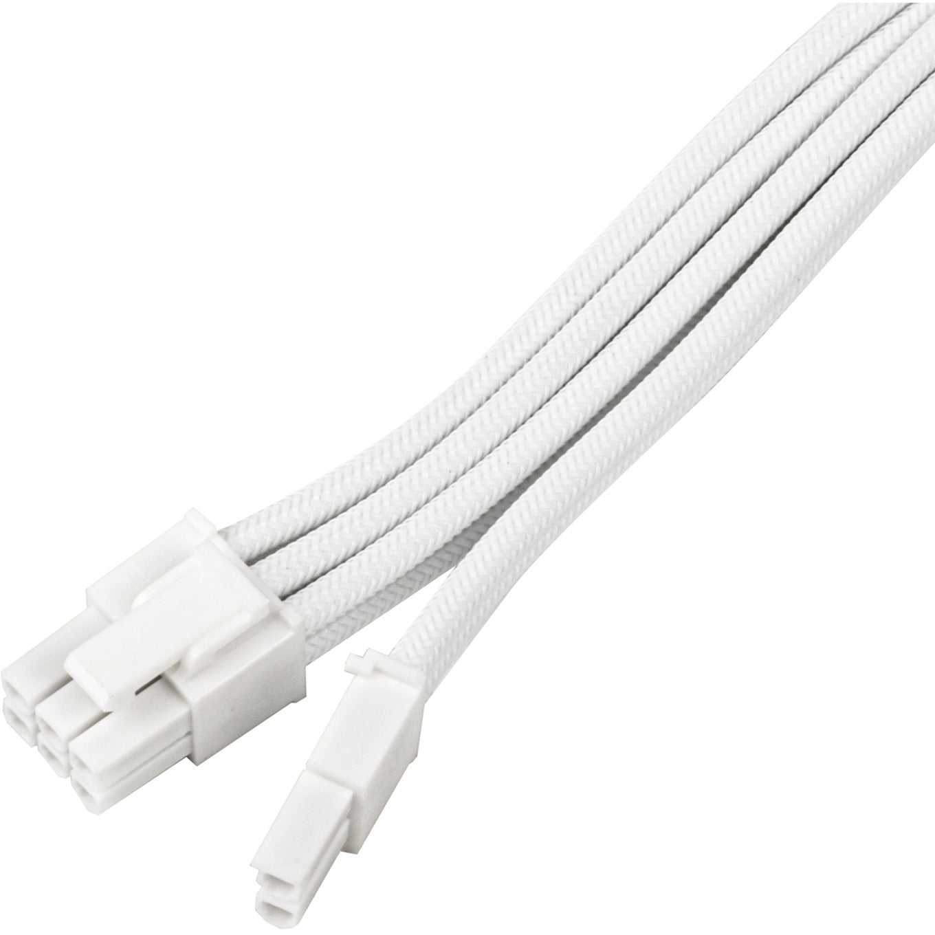 Silverstone Technology Netzteil-Verlängerungskabel SST-PP07E-PCI8W-V2, PCIe 8pin (6+2) (weiss, 30cm)