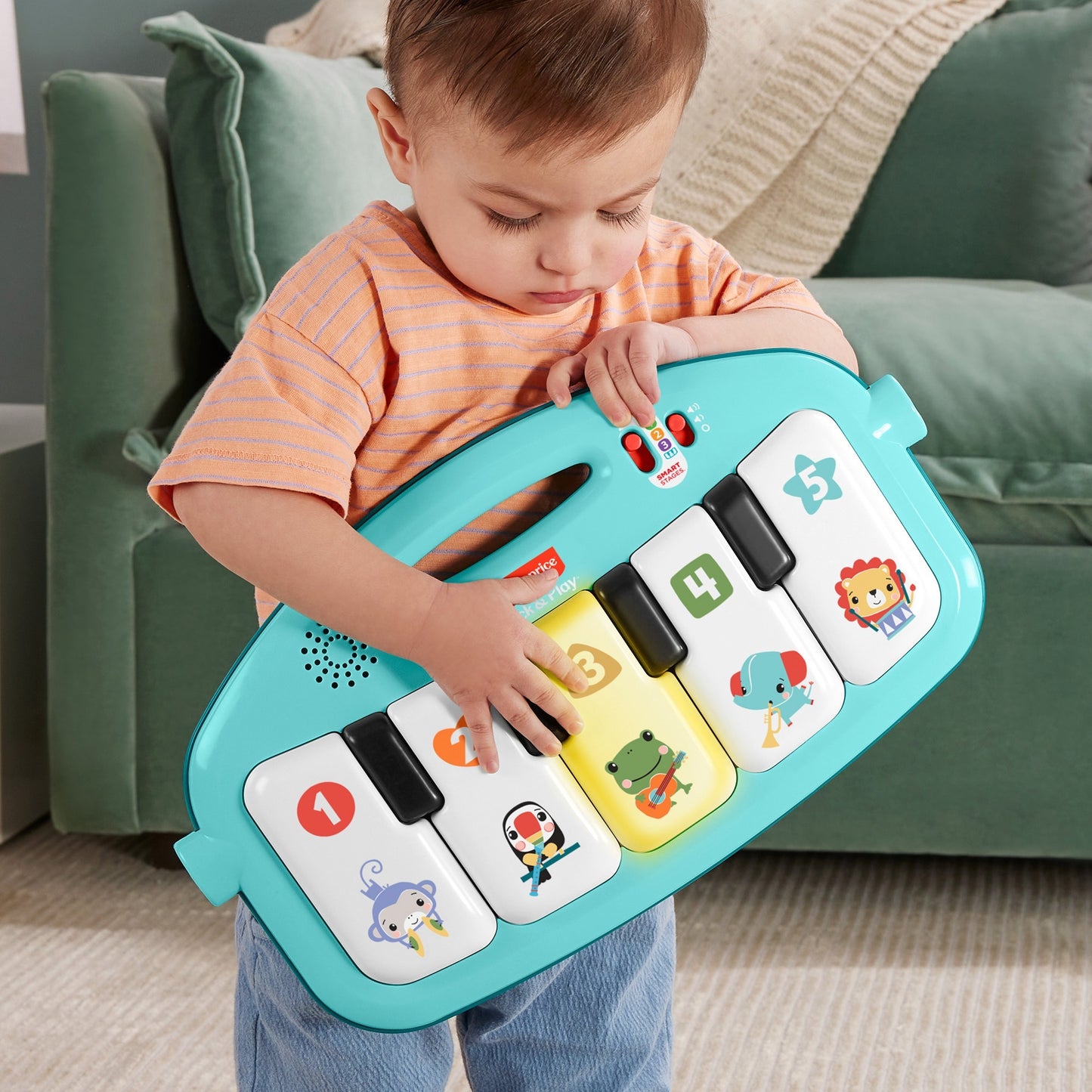 Fisher-Price Kick & Play Piano Spieldecke, Spielbogen/Decke