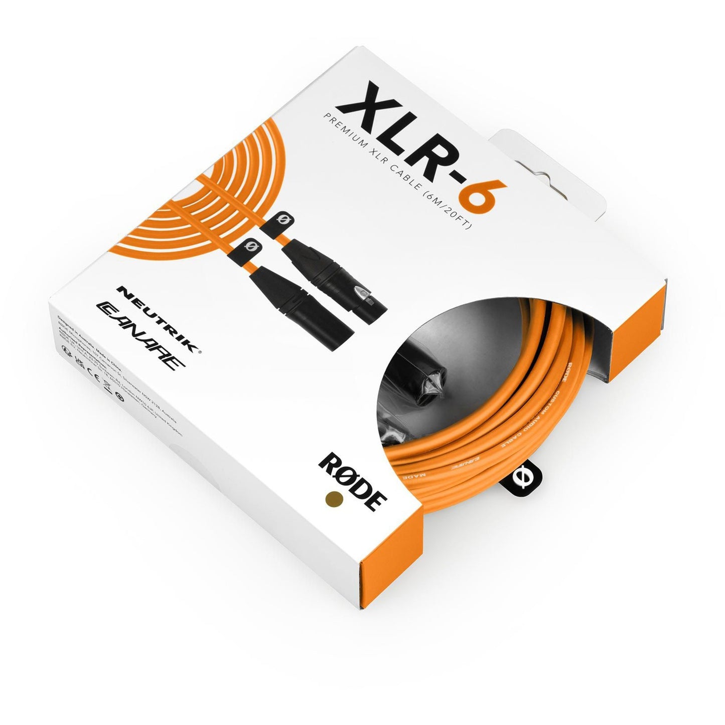 Premium XLR-Kabel XLR6M-O orange