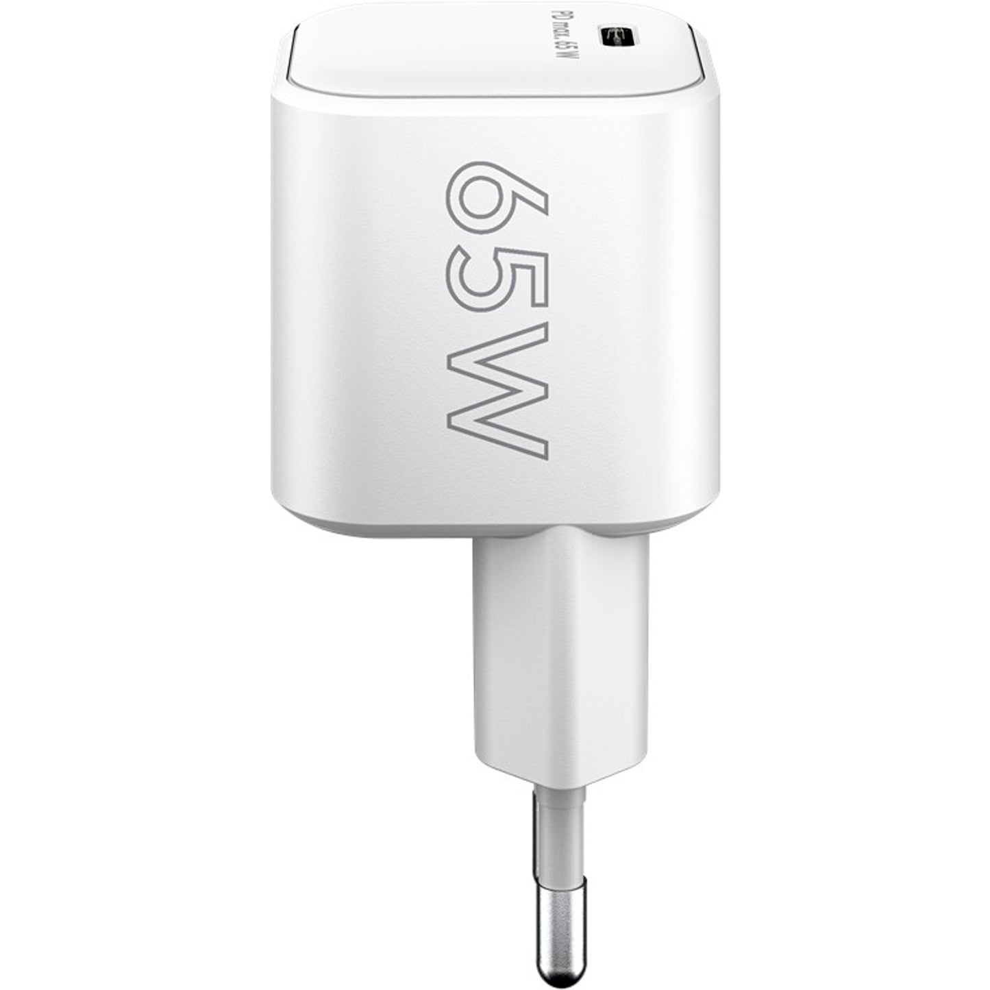 Goobay USB-C Schnellladegerät Nano, PD, GaN, 65 Watt (weiss, 1x USB-C, Power Delivery 3.0)