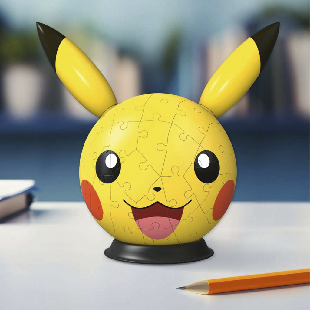 3D Puzzleball Pokémon Pikachu mit Ohren