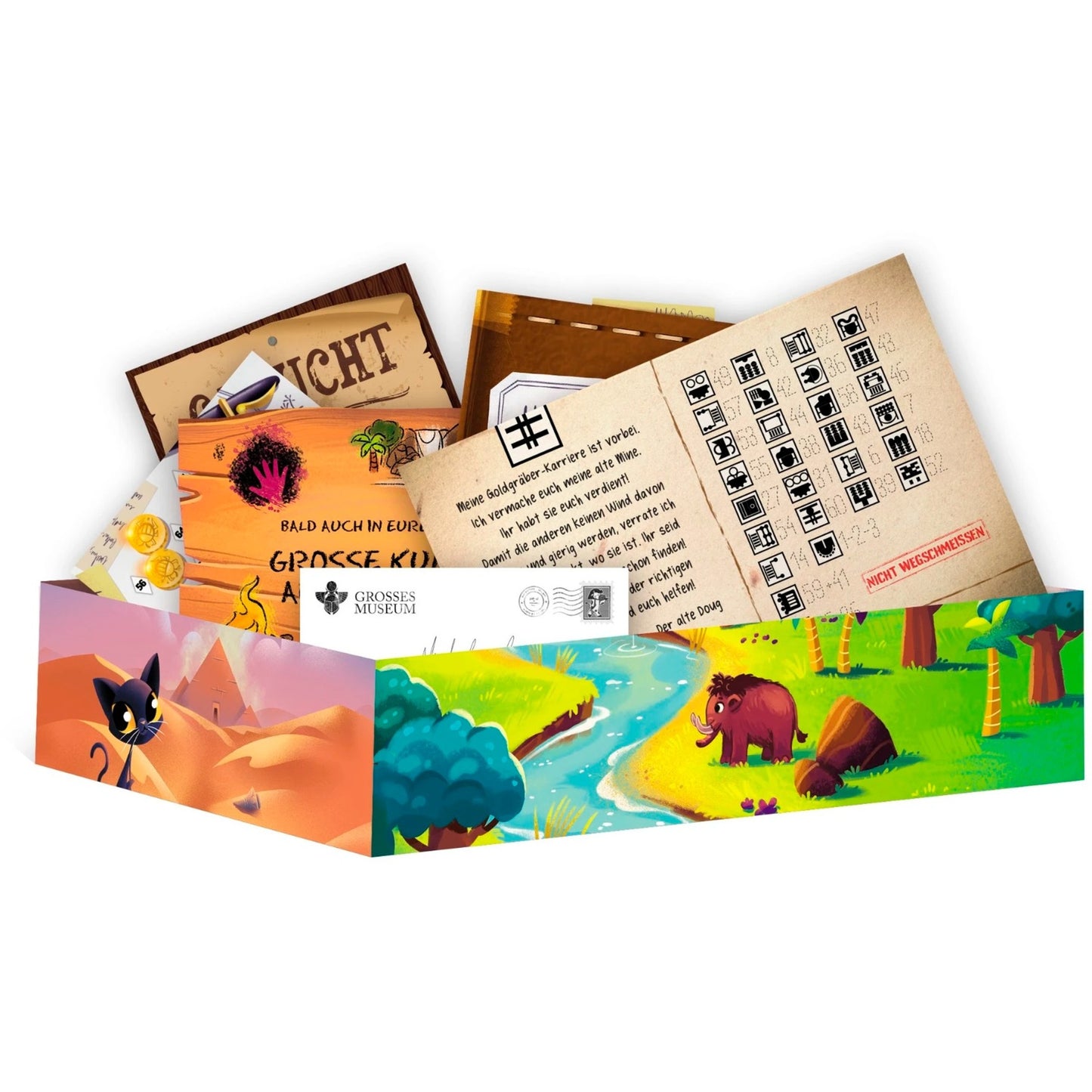 Asmodee Unlock! Kids - Geschichten aus der Vergangenheit, Kartenspiel
