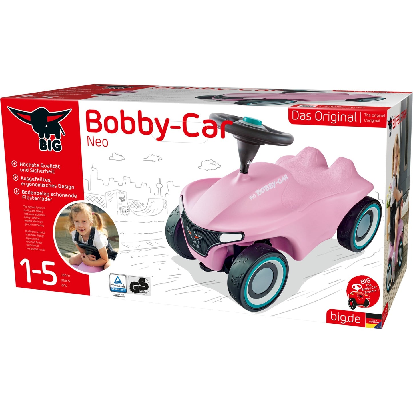 BIG Bobby-Car-Neo Rosé (rosa)