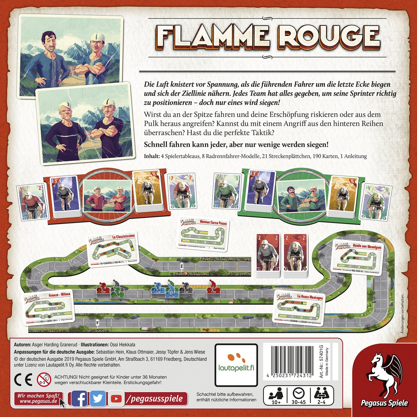 Lautapelit Flamme Rouge, Brettspiel