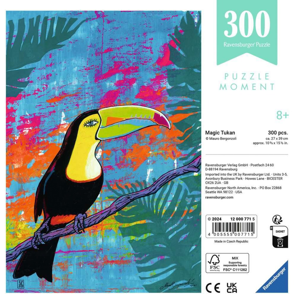 Ravensburger Puzzle Moments - Magic Tukan 12000771 (300 Teile)