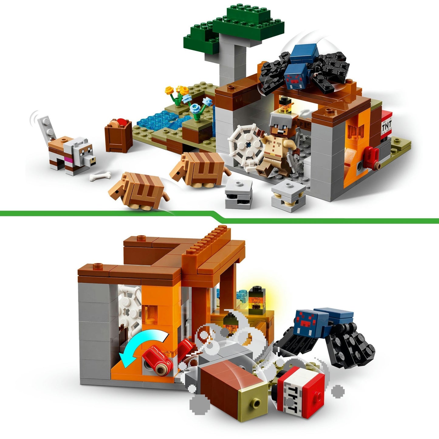 21269 Minecraft Die Expedition zur Gürteltiermine, Konstruktionsspielzeug