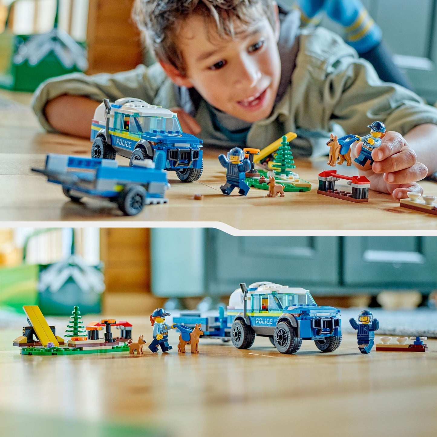 LEGO 60369 City Mobiles Polizeihunde-Training, Konstruktionsspielzeug