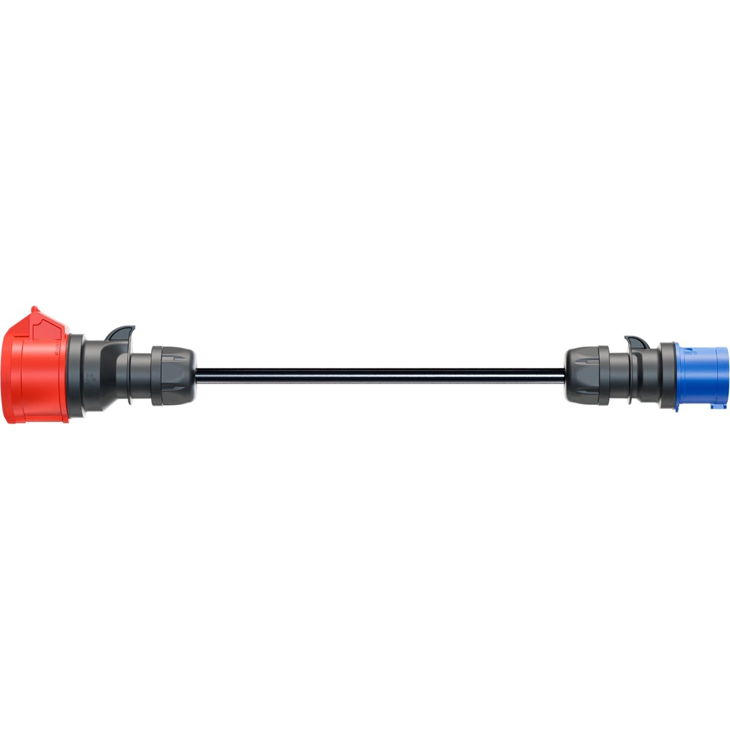 go-e Adapter für Gemini flex 11 kW, CEE rot Drehstrom 16A > CEE blau 16A (schwarz, 30cm)