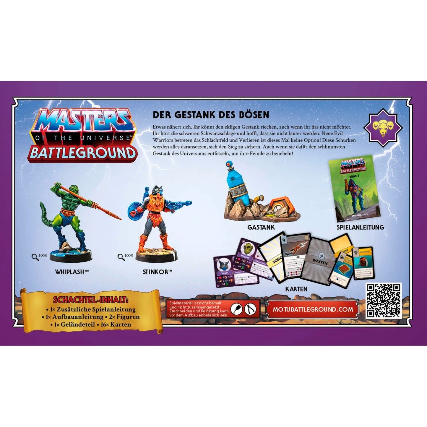 Asmodee Masters of the Universe: Battleground Wave 3 - Evil Warriors-Fraktion, Brettspiel
