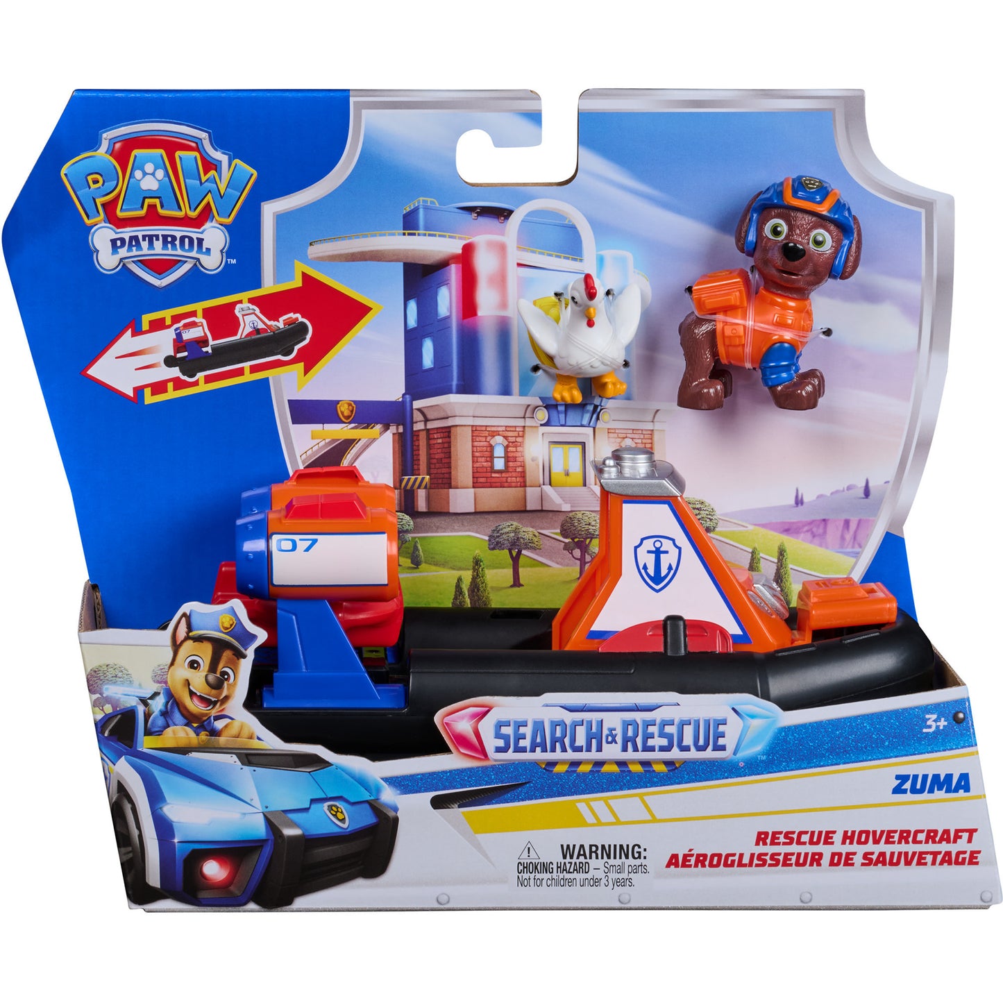 PAW Patrol - Search & Rescue: Zumas Rettungs-Hovercraft mit 2 Figuren, Spielfahrzeug