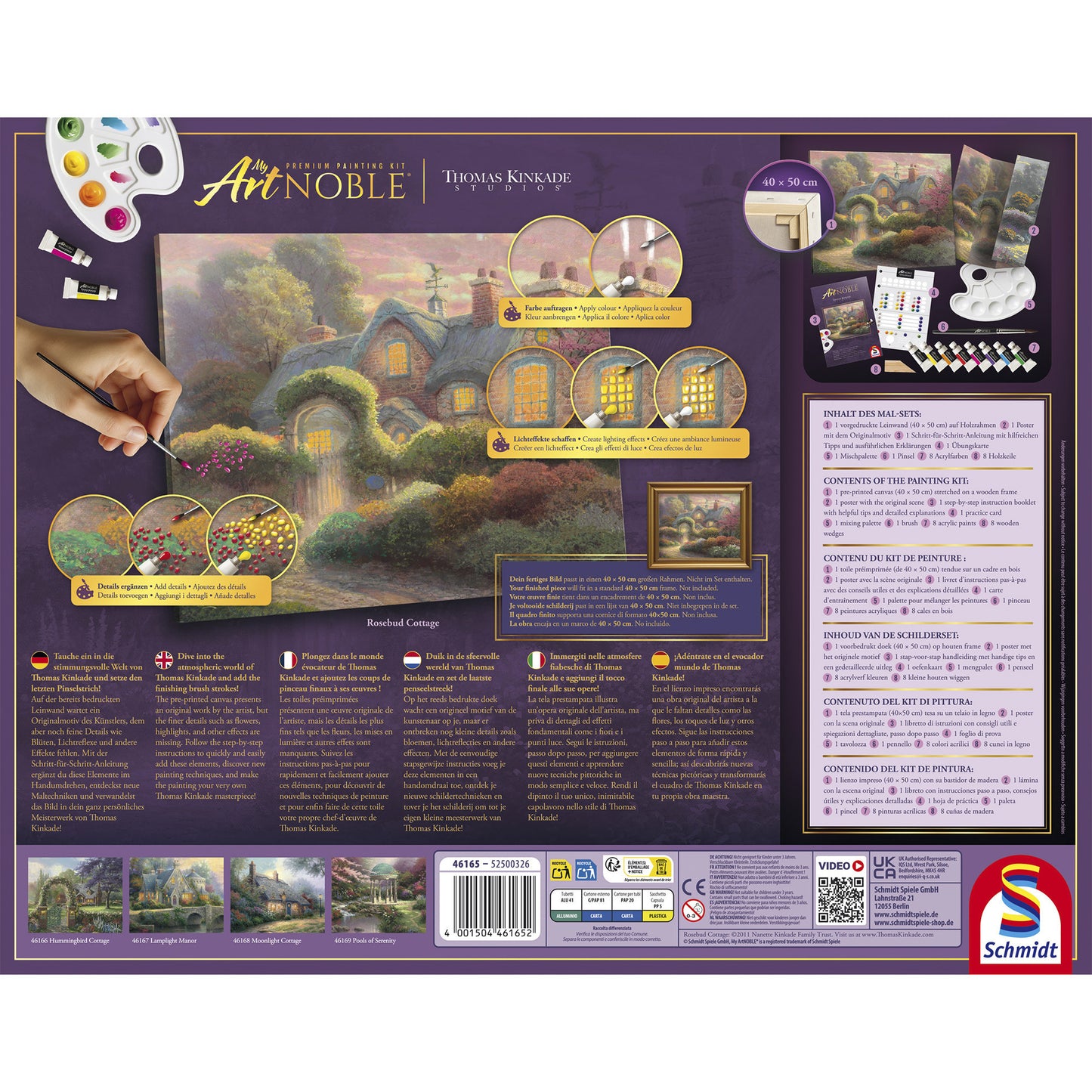 My ArtNOBLE Thomas Kinkade - Rosebud Cottage, Malen