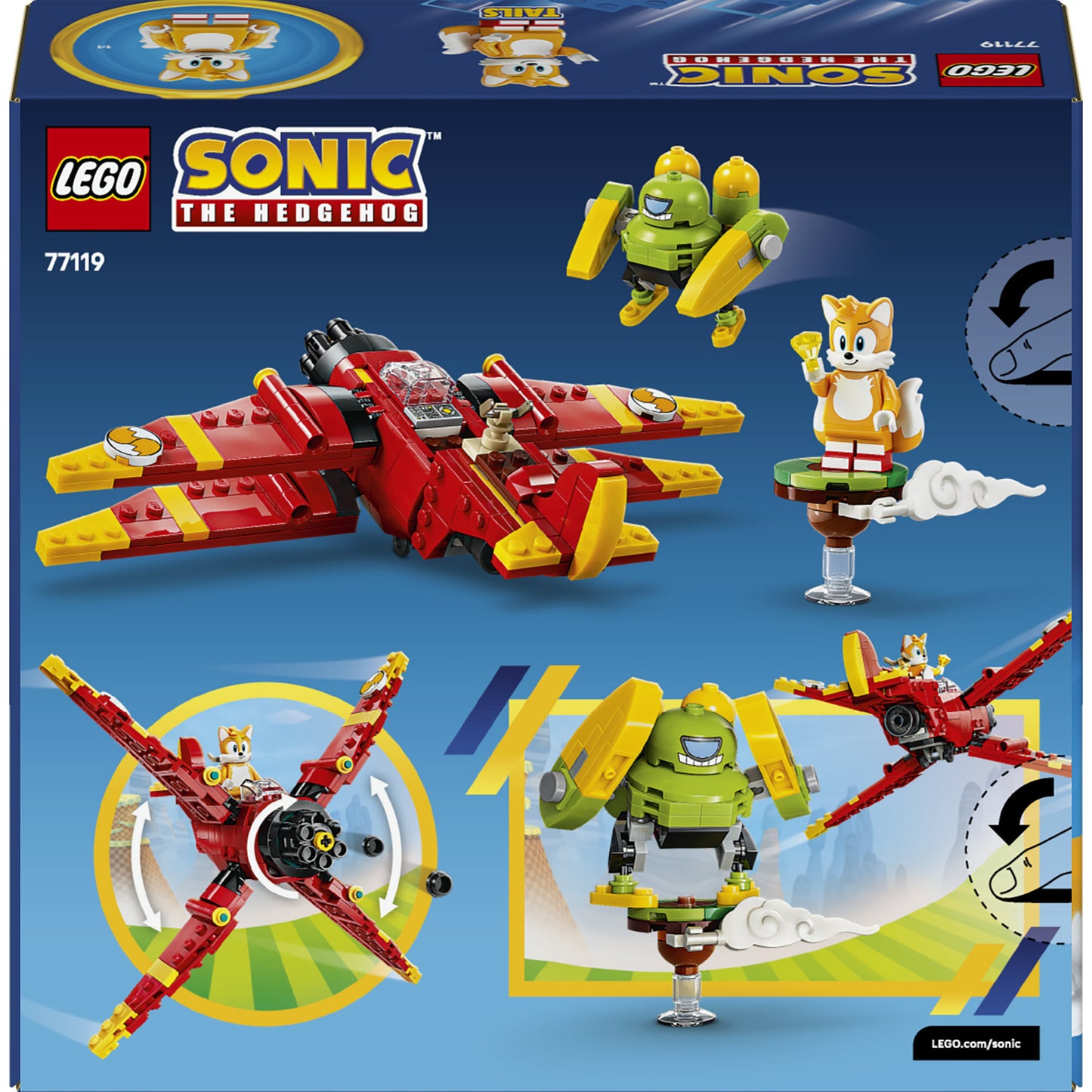 77119 Sonic the Hedgehog Tails' Tornado-1, Konstruktionsspielzeug