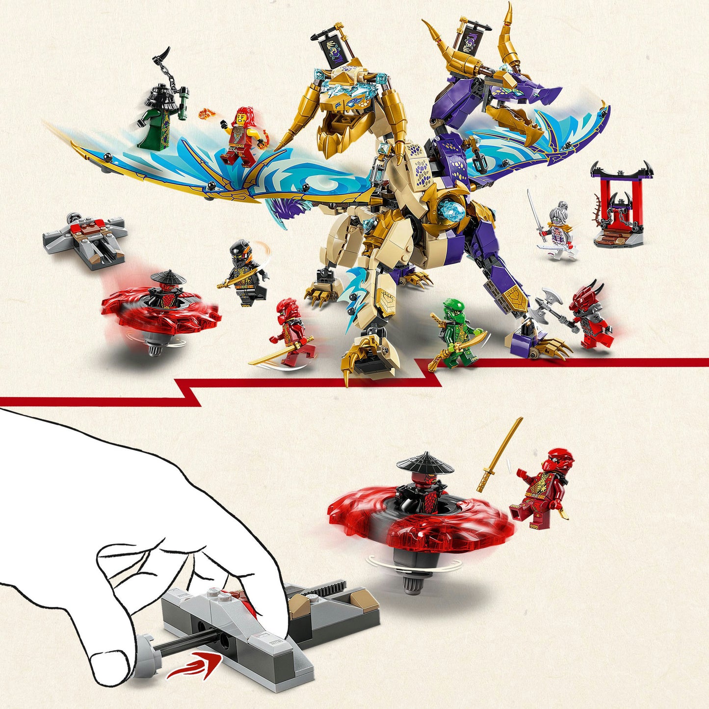 71836 Ninjago Lichtbogendrache, Konstruktionsspielzeug